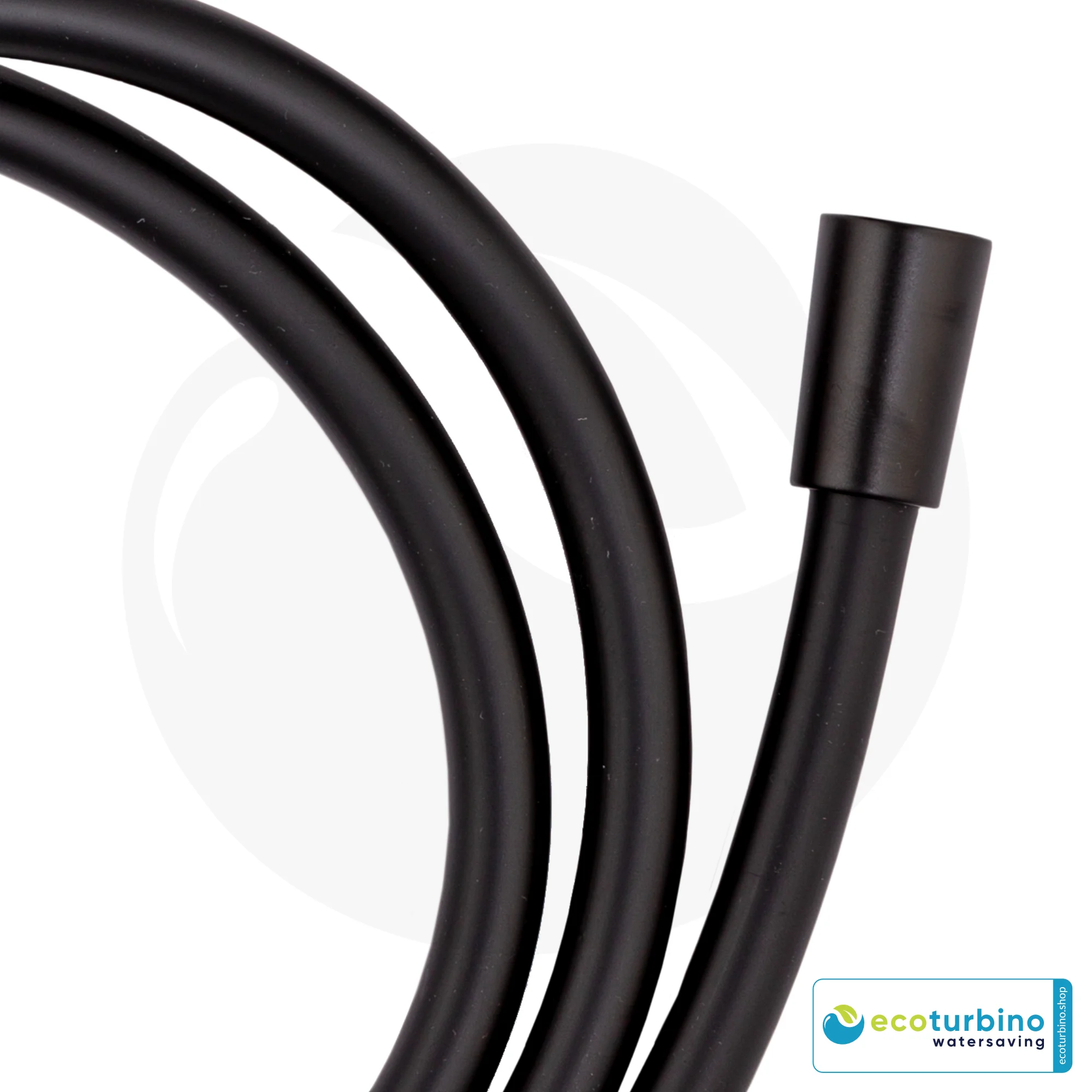 Shower Hose | Hand Shower Hose | Replacement Hose for the Shower Cabin by ecoturbino® | black