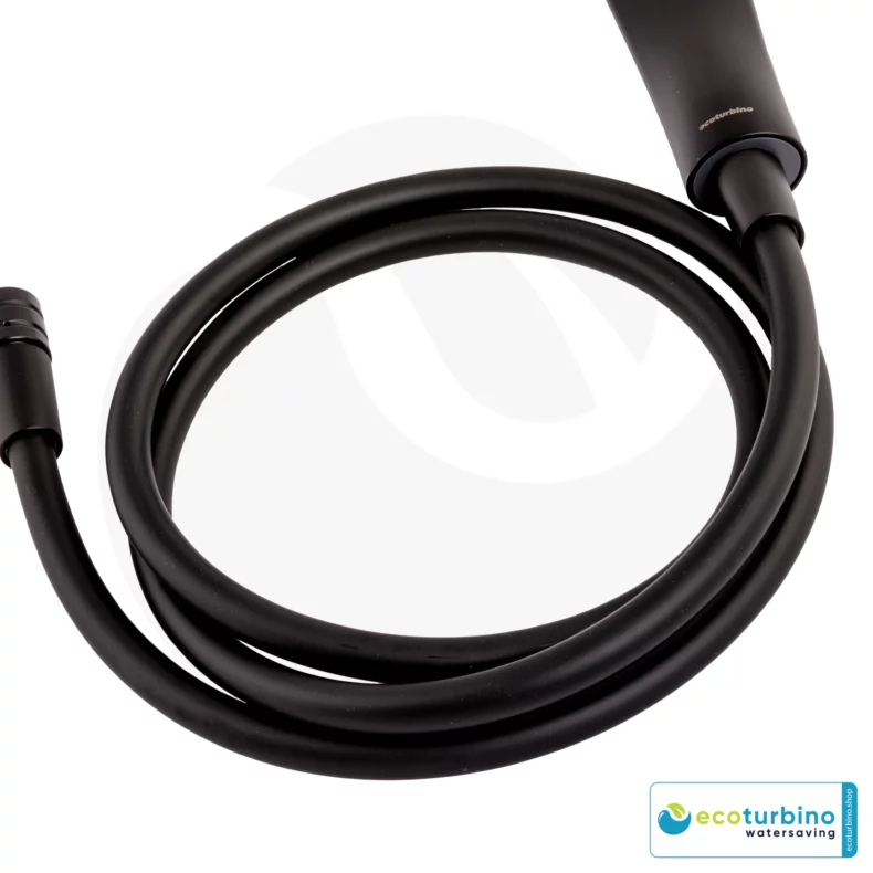 Shower Hose | Hand Shower Hose | Replacement Hose for the Shower Cabin by ecoturbino® | black