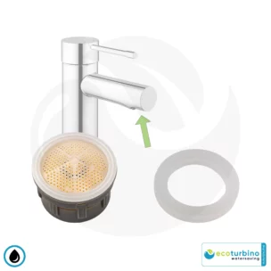 Water Flow Restrictor / Regulator Faucet Aerator Insert ecoturbino® ET5 | Sink Water Saver | Saving Water and Energy (Electricity) | Reduce Costs by up to 40%
