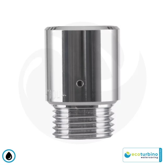 ecoturbino® DELUXE ET10L Shower Water Saving Valve | Save Water and Energy (Gas, Electricity) | Reduce Costs by up to 40% when Showering + Emptying the Shower Head | Silver