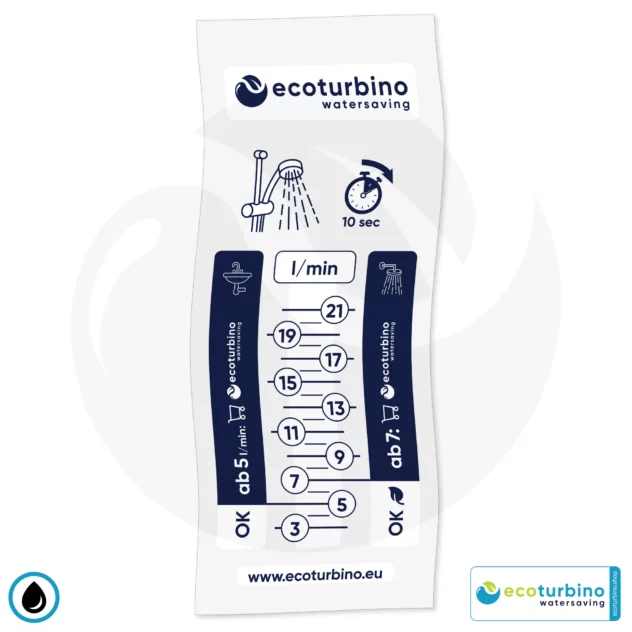 Water measurement bag for determining water volume | ecoturbino® suitability and savings potential
